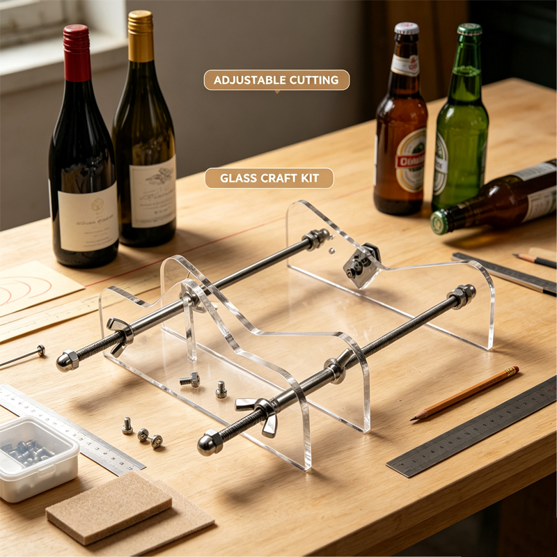 Beer Wine Kit - Nuovo Tagliabottiglie in Vetro, Kit Regolabile