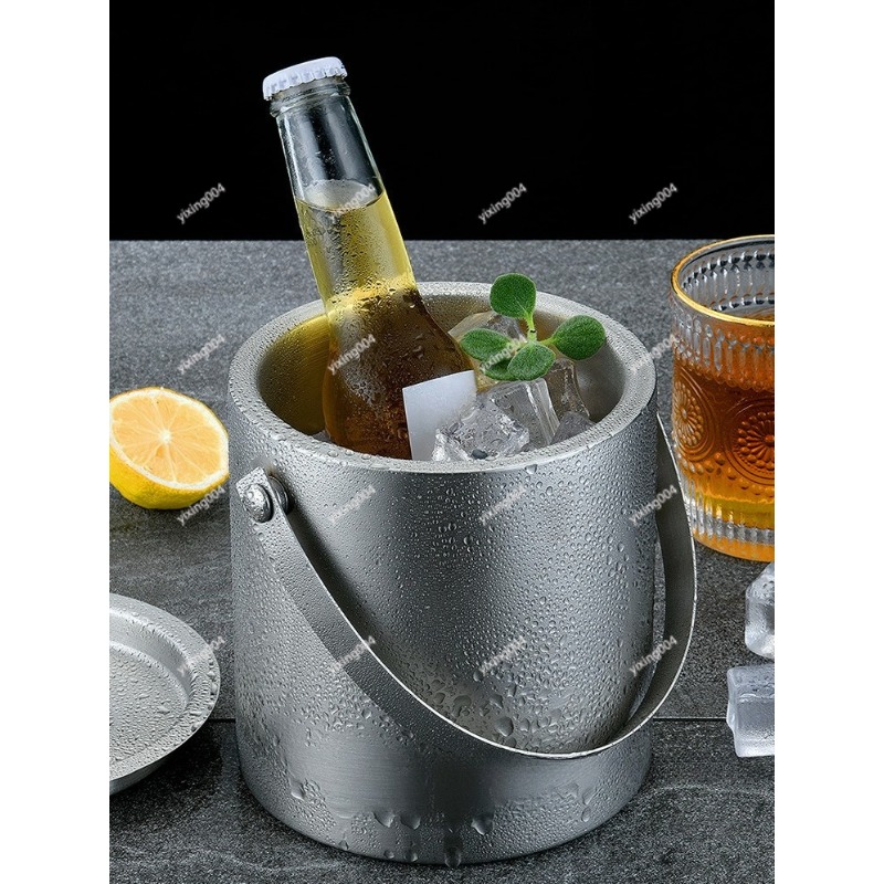 Wine Beer Cooler - Secchiello per ghiaccio a doppia parete