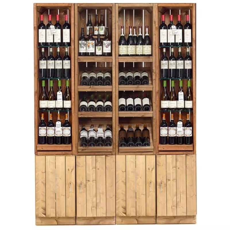 Wine Beer Supermarket - Espositore per Vini in Legno di