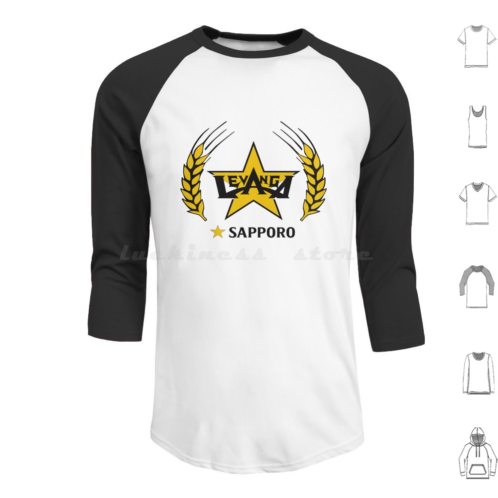 Wine Beer Rum - Felpe con cappuccio Sapporo a maniche
