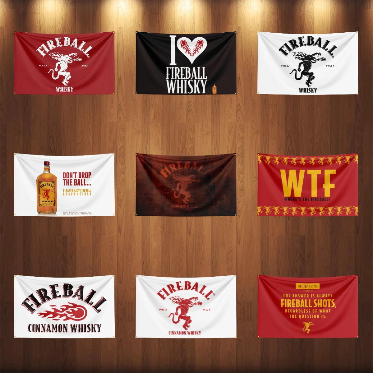 Wine Beer Rum - Banner per vino con alcol stampato