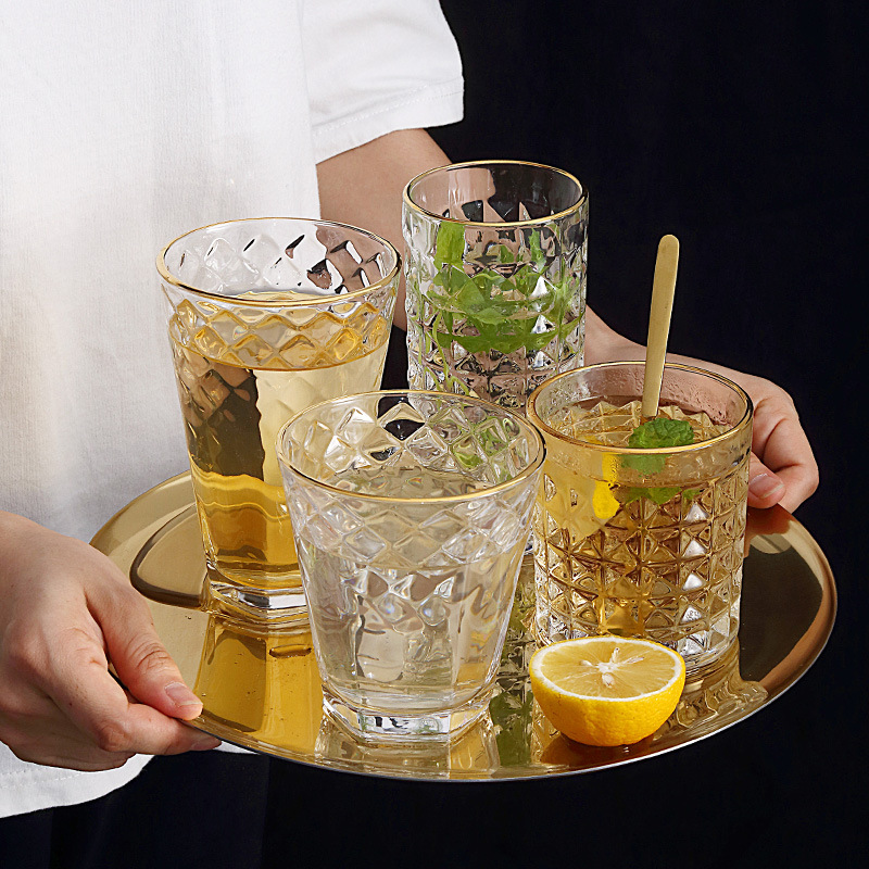 Wine Beer Coffee Drink - 3/2/Pcs In Rilievo Tazza di Vetro