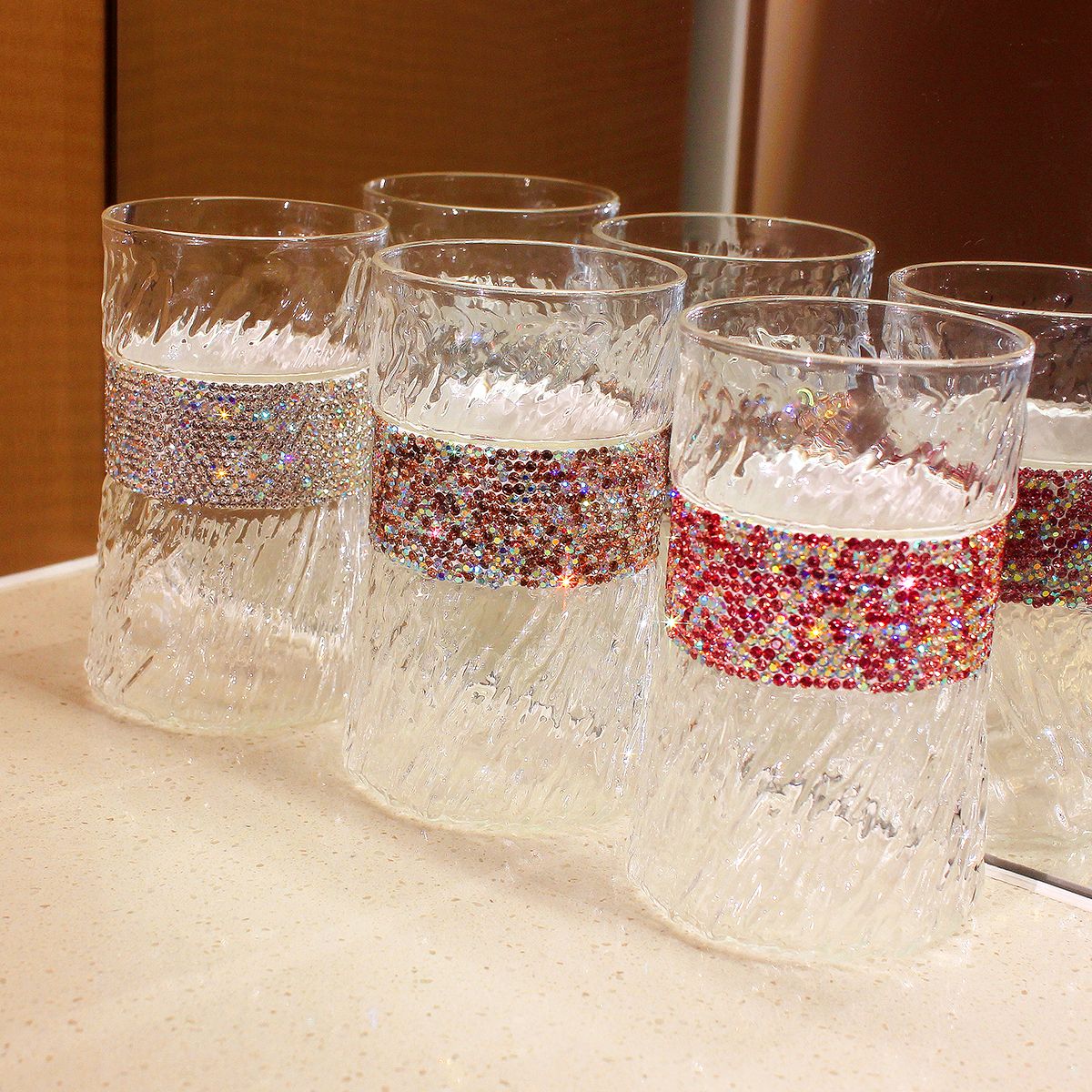 Wine Beer Coffee Drink - 410ml Bling Diamond Glass Cup Vino