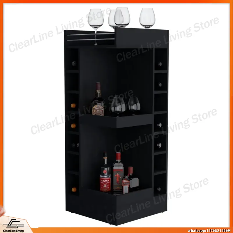 Mobile Bar Angolare Nero con P - Wine Beer Rum recensione e prezzo