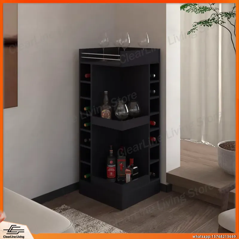Mobile Bar Angolare Nero con P - Wine Beer Rum recensione e prezzo