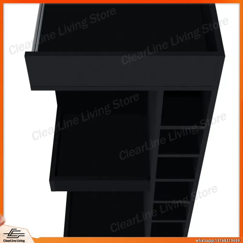 Mobile Bar Angolare Nero con P - Wine Beer Rum recensione e prezzo