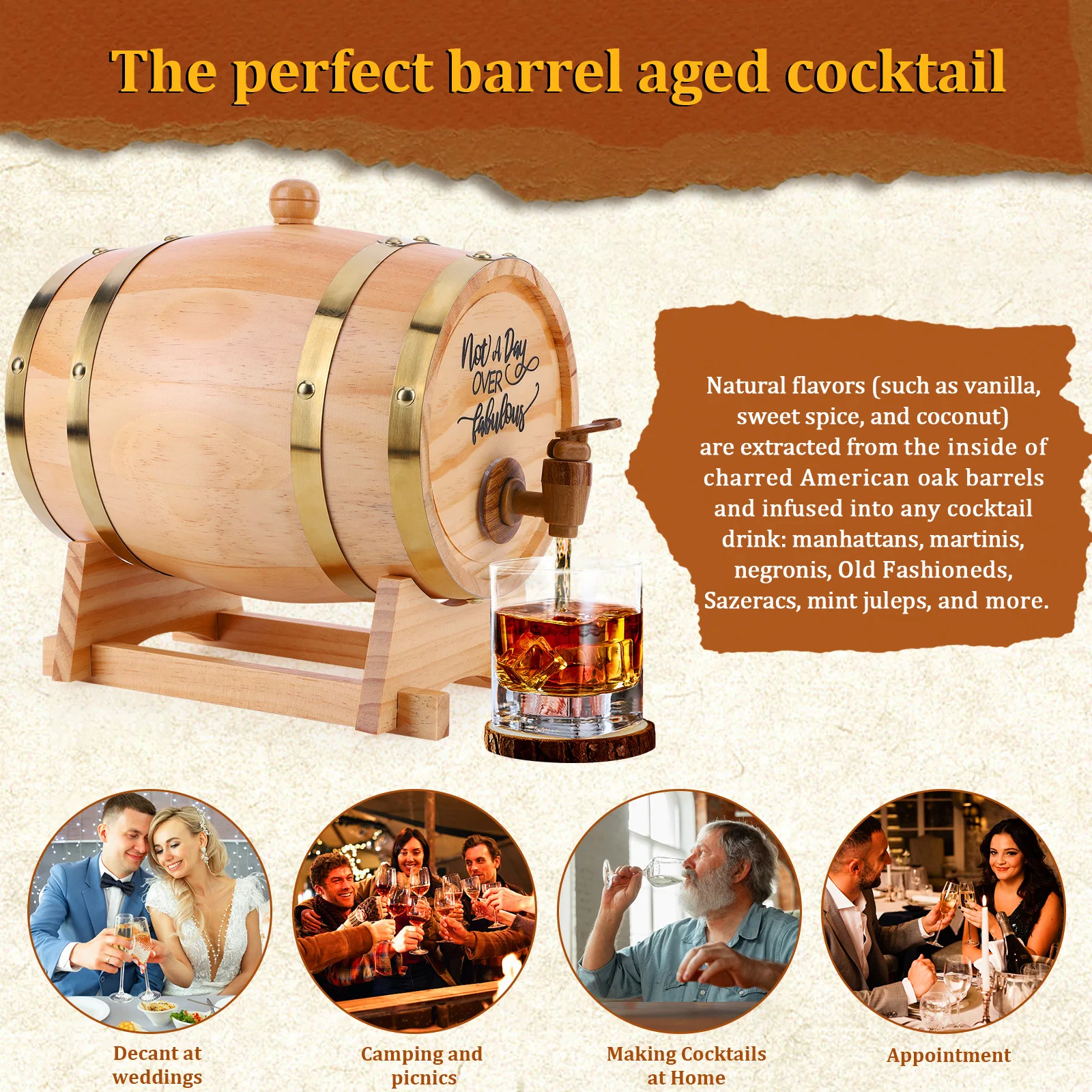 Barile di whisky in legno da 3 - Wine Beer Rum recensione e prezzo