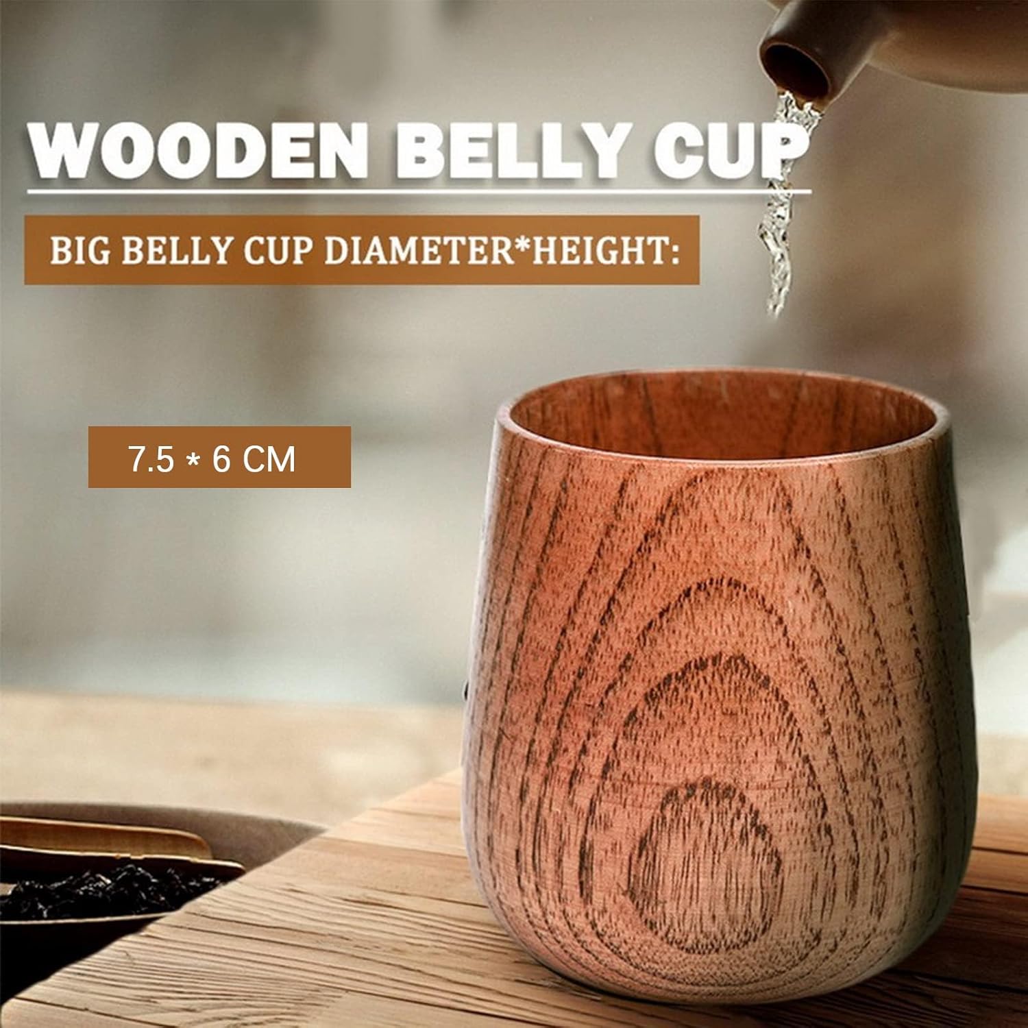 Tazze da tè in legno Tazza da  - Wine Beer Coffee Drink recensione e prezzo