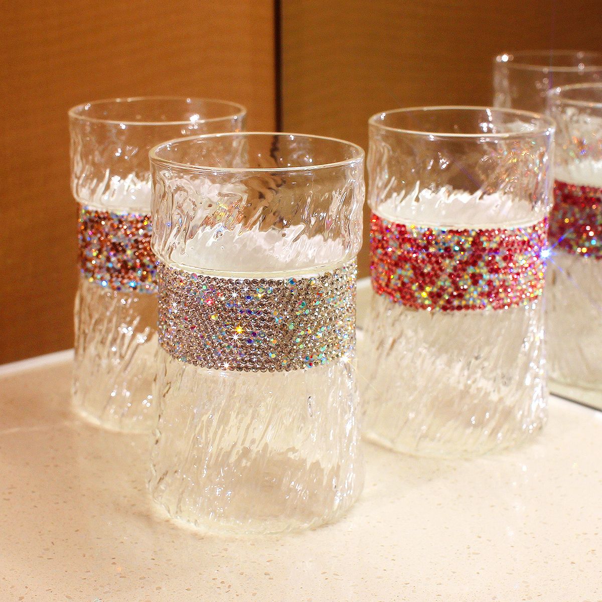 410ml Bling Diamond Glass Cup  - Wine Beer Coffee Drink recensione e prezzo